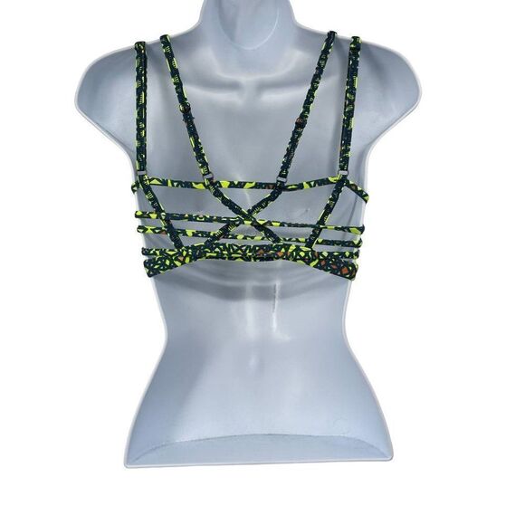 2/$30 REVOLVE Maaji Giver of Light Strappy Back Athletic Workout Sports Bra - Picture 8 of 9